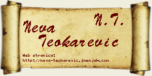 Neva Teokarević vizit kartica